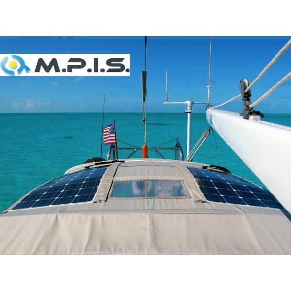 Panneau solaire semi flexible 12V-60W SunPower Maxeon